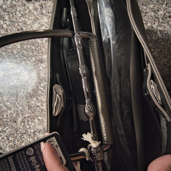 Loungefly Metallic Gray Bag and Wallet Set - Picture 4 of 7